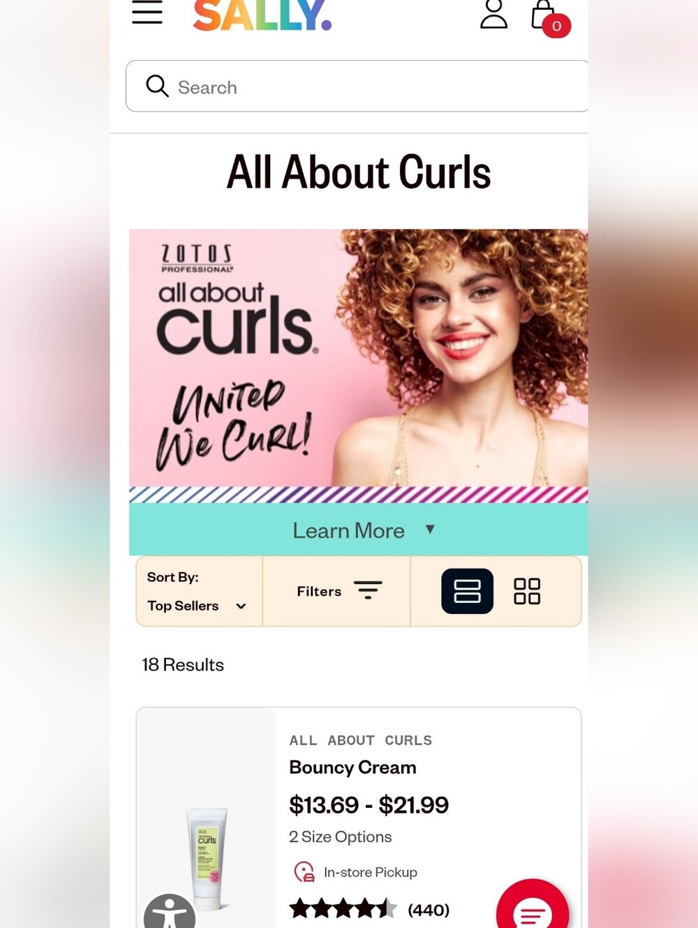 All About Curls Bouncy Cream - Pink & Teal Display 4pk Set